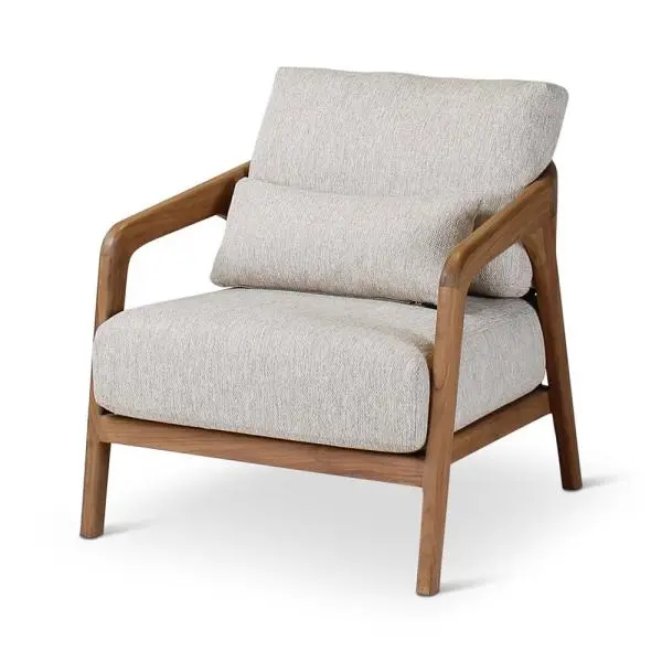 Modern Oak Chair With Rope Style